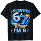 I Survived 67 Im 8 Years Old Eight Meme Birthday Boy Kid T-Shirt - T-Shirt | Black