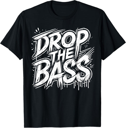 Bass Head Dubstep Drop The Bass T-Shirt - T-Shirt | Black