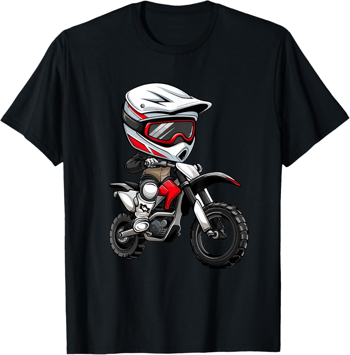 Kids Dirt Bike T-Shirt - T-Shirt | Black