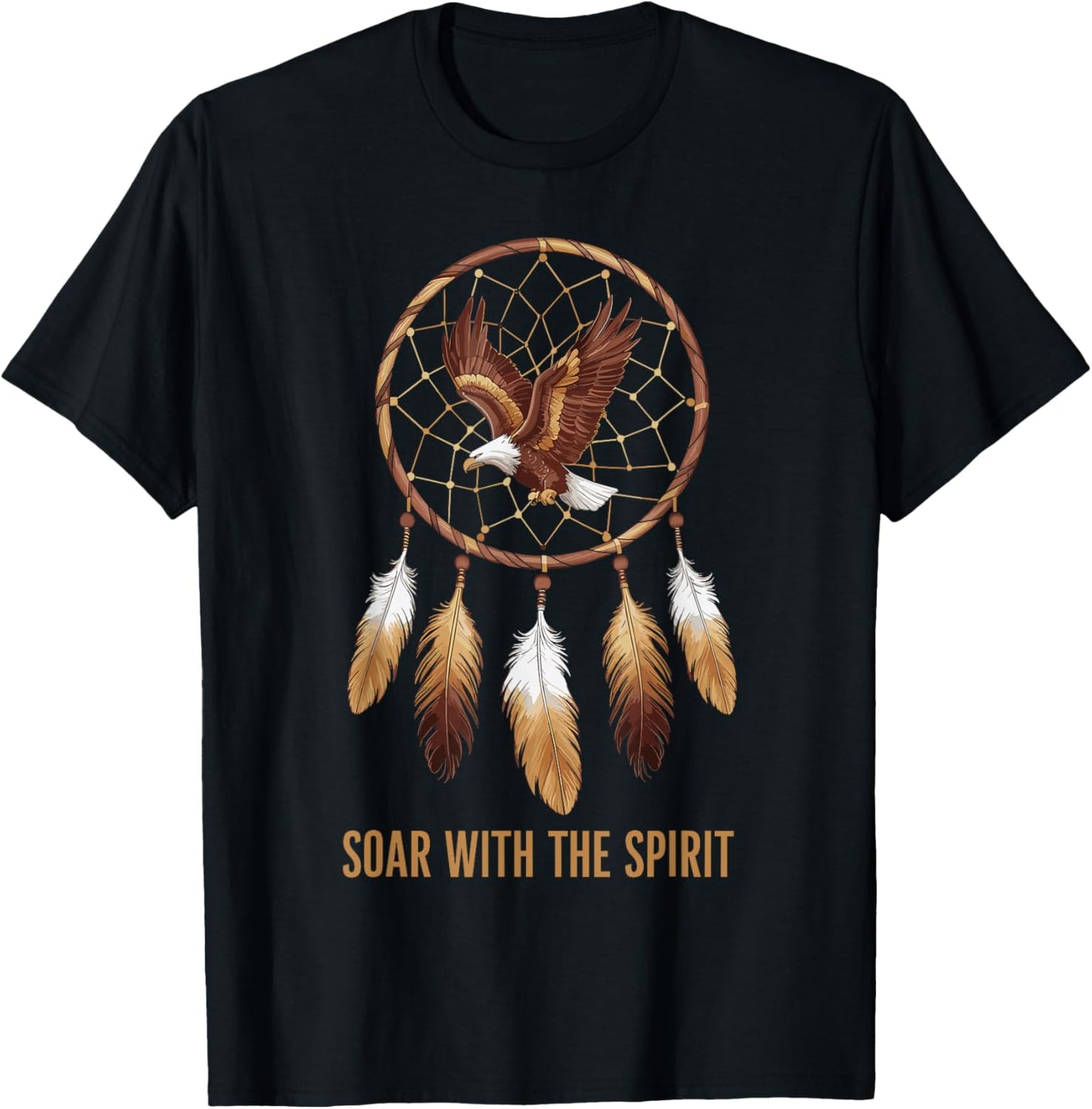 Dream Catcher Bohemian Spiritual Dreamcatcher T-Shirt - T-Shirt | Black