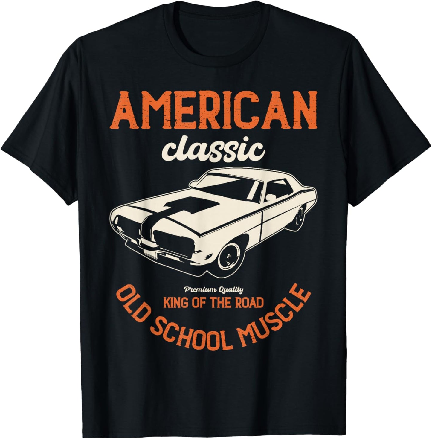 Handcrafted Classic Vintage Cars Fans Lover Car Mechanic T-Shirt - T-Shirt | Black
