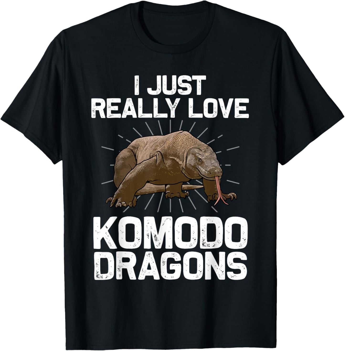 Komodo Dragon Design Women Kids Komodo Dragon Lover T-Shirt - T-Shirt | Black