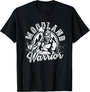 Lumberjack Tree Cutter Woodland Warrior T-Shirt - T-Shirt | Black