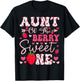 Aunt Of The Berry Sweet One Strawberry 1St Birthday T-Shirt - T-Shirt | Black