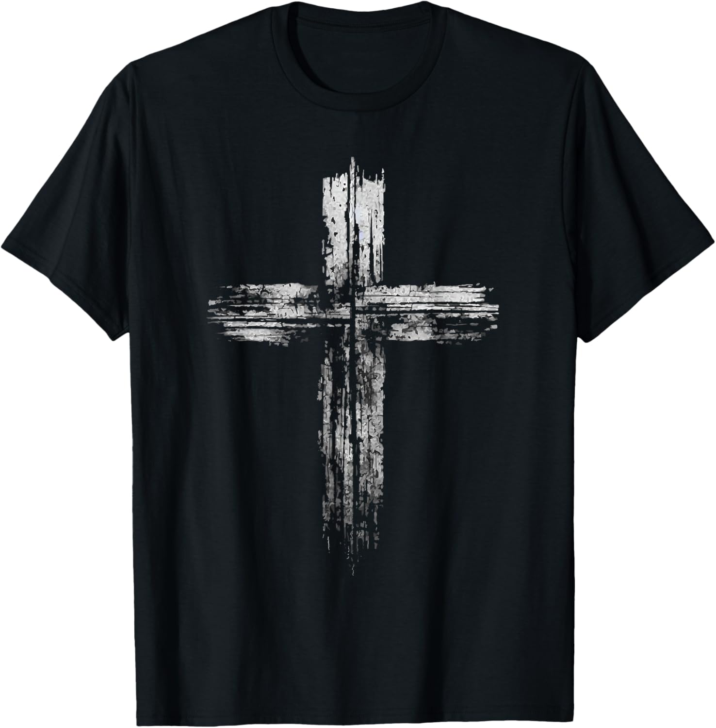 Christian Cross Jesus Love Faith Bible Verse Religion Retro T-Shirt - T-Shirt | Black