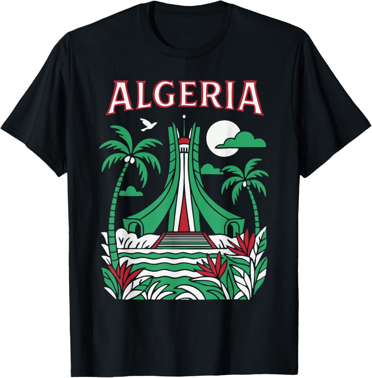Algeria Algiers Algeria Algerians DZ Algerian Bled Retro T-Shirt - T-Shirt | Black