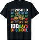 100 Days of School Monster Truck Dinosaur Funny Kids Boys T-Shirt - T-Shirt | Black
