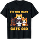 I'm This Many Cats Old - Funny 4th Birthday 4 Years Old Bday T-Shirt - T-Shirt | Black