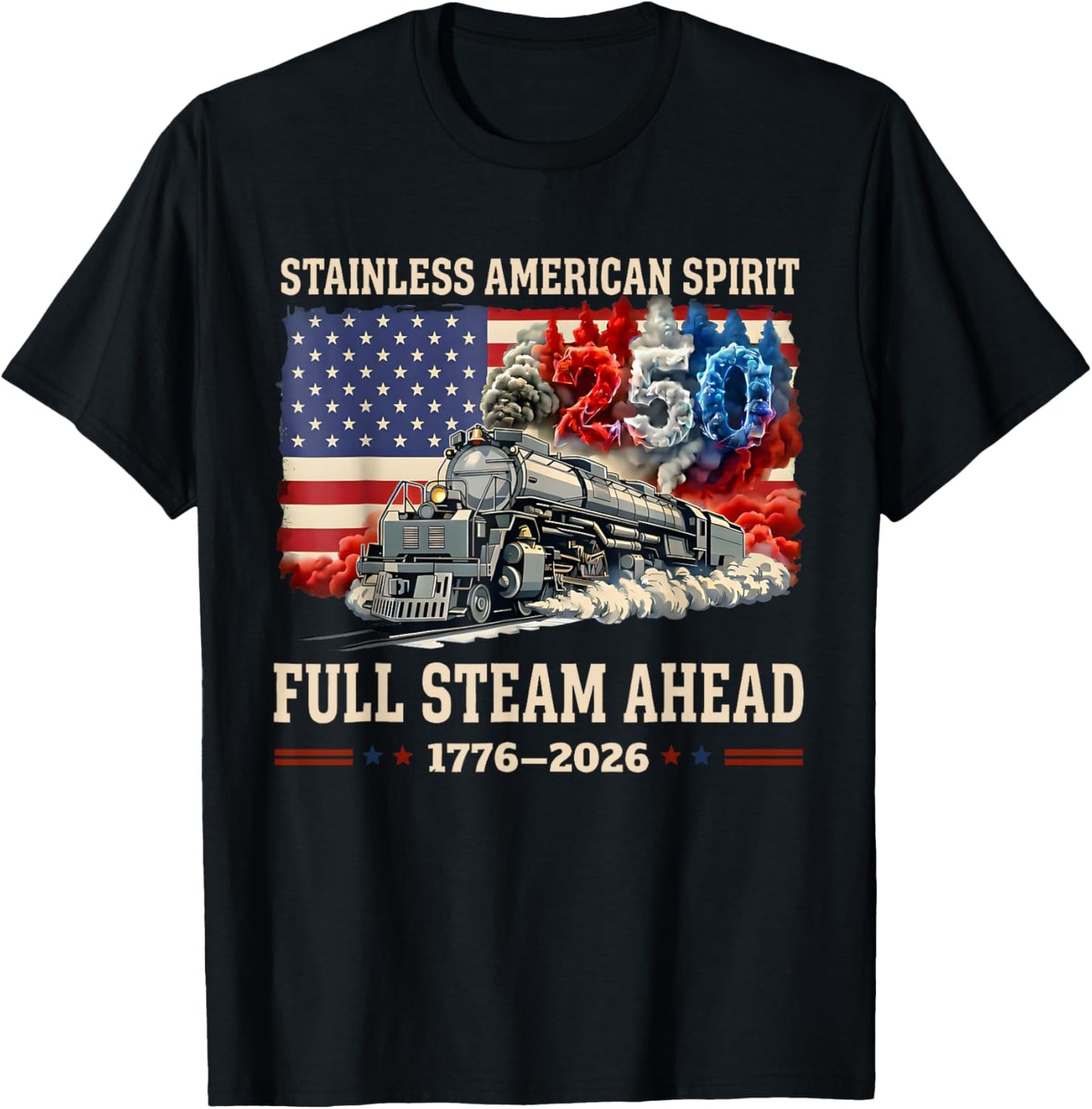 Big Boy 4014 Vintage 250 Steam Locomotive Railroad Train T-Shirt - T-Shirt | Black
