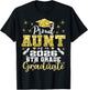 Proud Aunt of 6th Grade Graduate 2026 Elementary Graduation T-Shirt - T-Shirt | Black