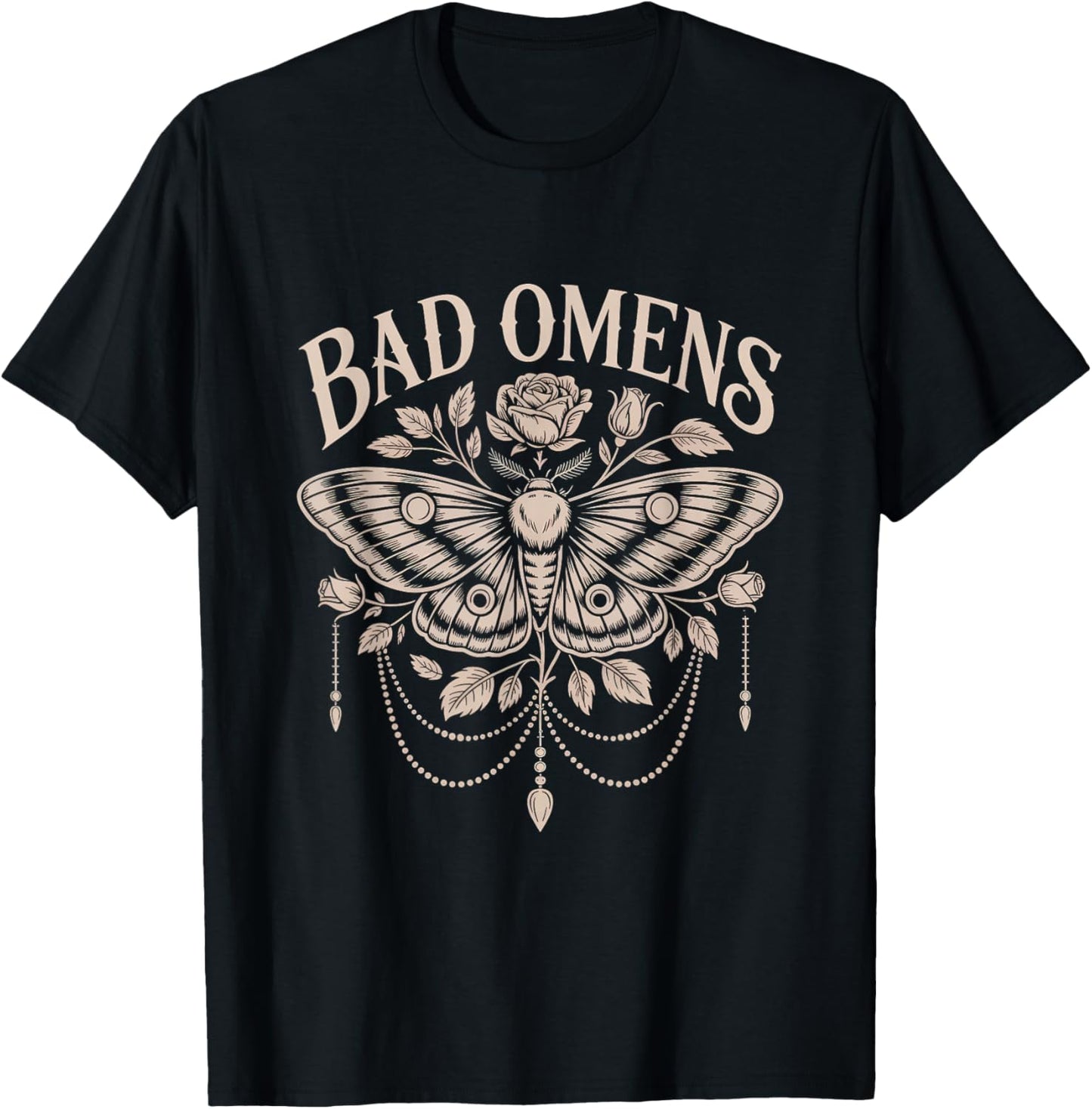 Bad Omens Moth Myth Superstitions Women Men Kids T-Shirt - T-Shirt | Black