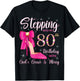 Stepping Into My 80th Birthday With God's Grace And Mercy T-Shirt - T-Shirt | Black