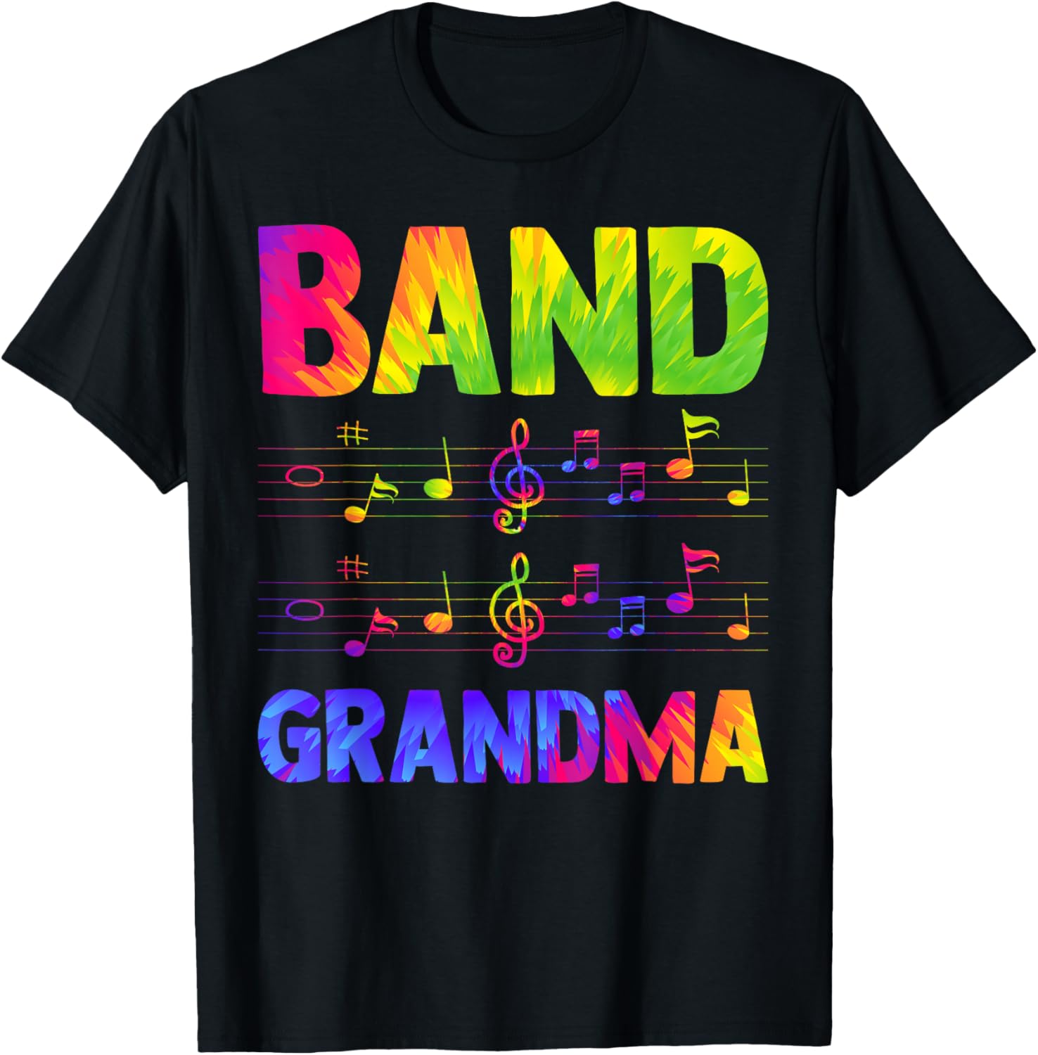 Band Grandma Marching Band Grandma Marching Band Grandmother T-Shirt - T-Shirt | Black