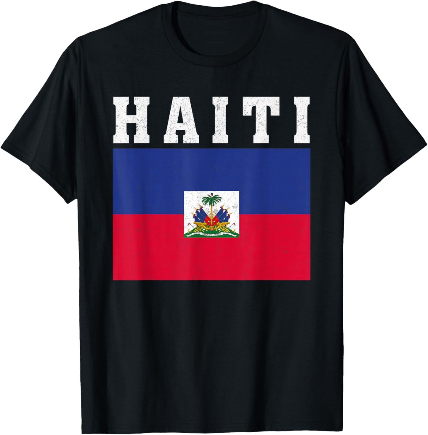 Haiti Flag Patriotic National Roots Souvenir T-Shirt - T-Shirt | Black