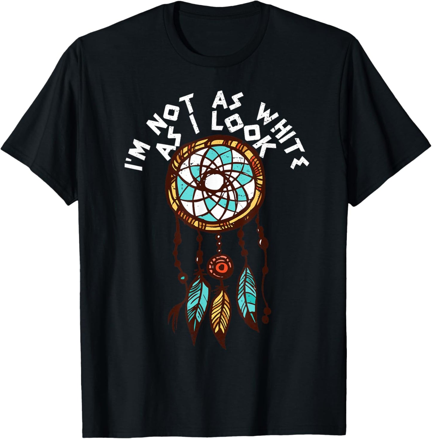 I'm Not as White as I Look T-Shirt - T-Shirt | Black