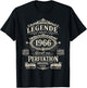 60th Birthday Man Woman 60 Years Decoration 1966 Gift Funny T-Shirt - T-Shirt | Black