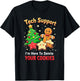 Tech Support I'm Here To Delete Your Cookies Men Funny IT T-Shirt - T-Shirt | Black