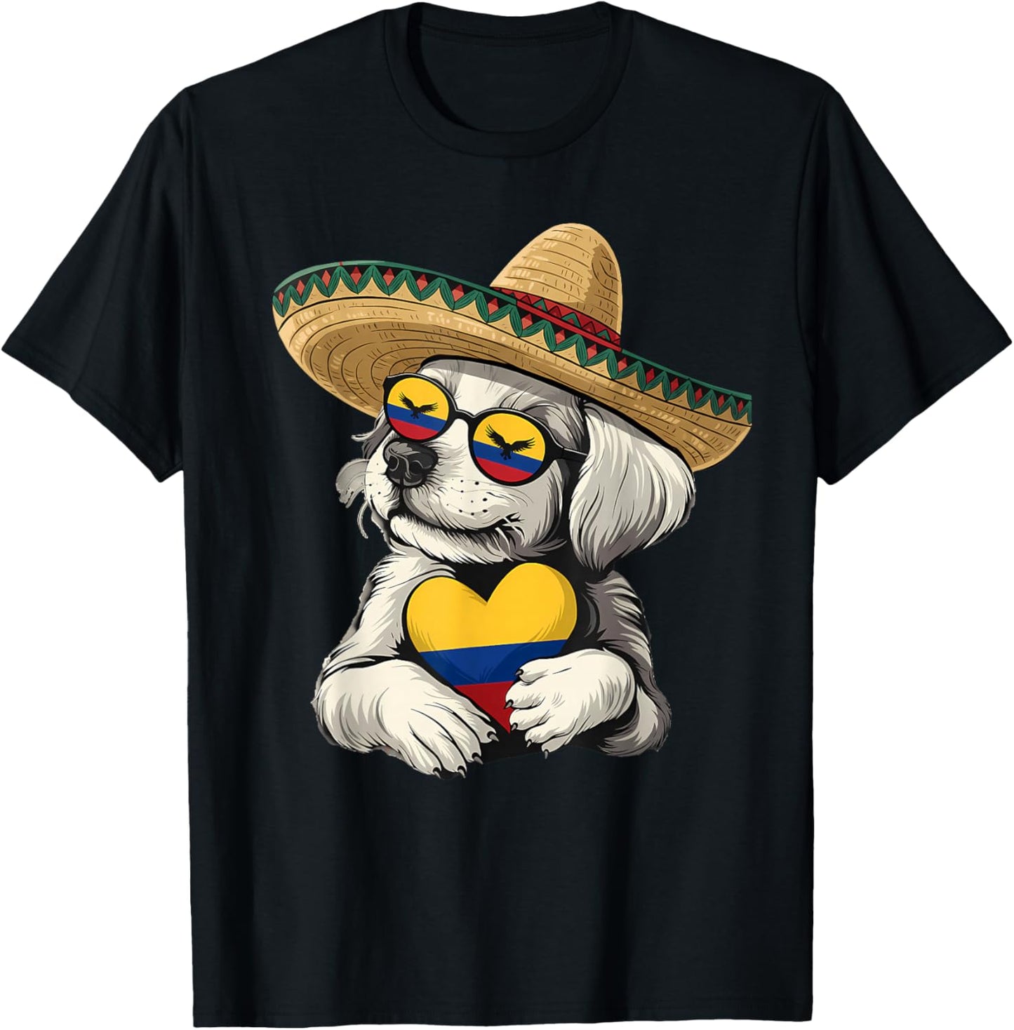 Colombia Flag Colombian Roots Colombian Pride Colombian Flag T-Shirt - T-Shirt | Black