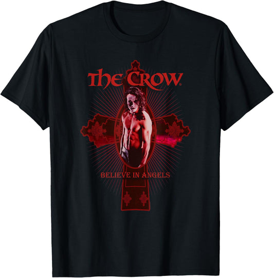 The Crow – Believe In Angels Cross T-Shirt - T-Shirt | Black