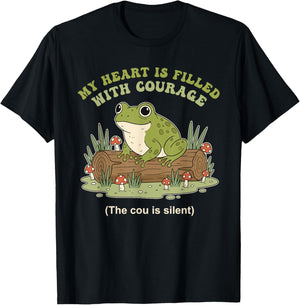 My Heart, Courage, Grammar Nerds, Writers T-Shirt - T-Shirt | Black