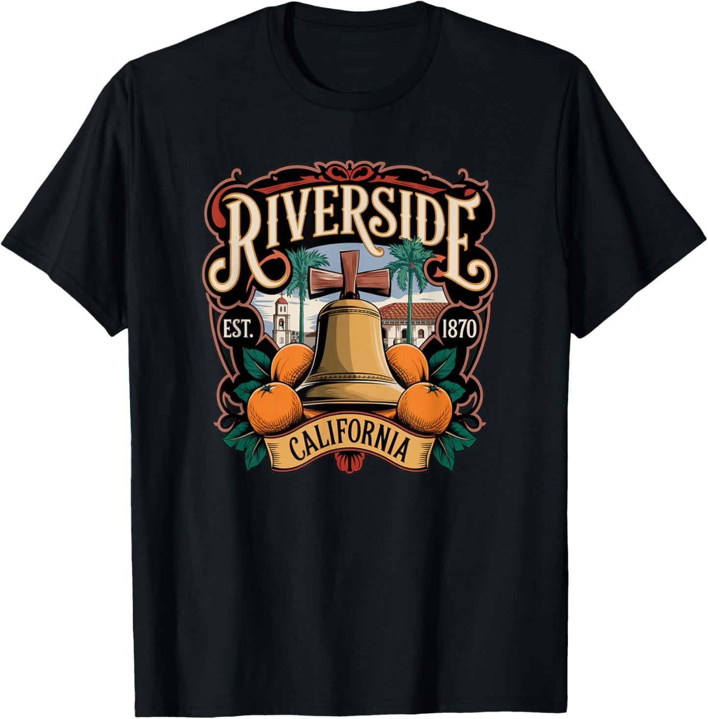 City of Riverside, California T-Shirt - T-Shirt | Black