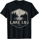Lake LBJ Texas Outdoors Vintage T-Shirt - T-Shirt | Black