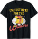Baseball Game Im just here for the Wieners Baseball T-Shirt - T-Shirt | Black