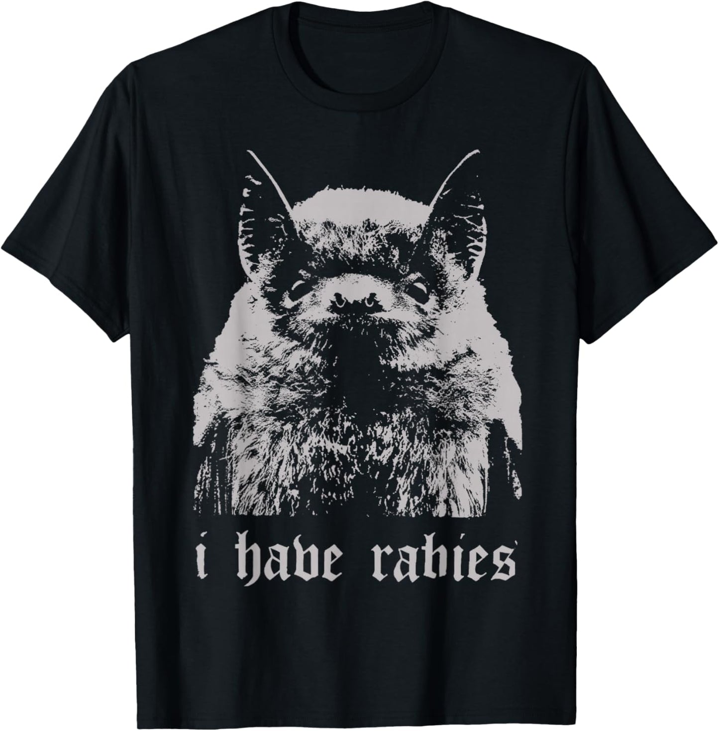 Funny Bat Meme I Have Rabies Women Retro Bat T-Shirt - T-Shirt | Black