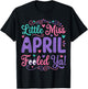 Funny April Fools Day Shirt Joke Little Miss April Fooled Ya T-Shirt - T-Shirt | Black