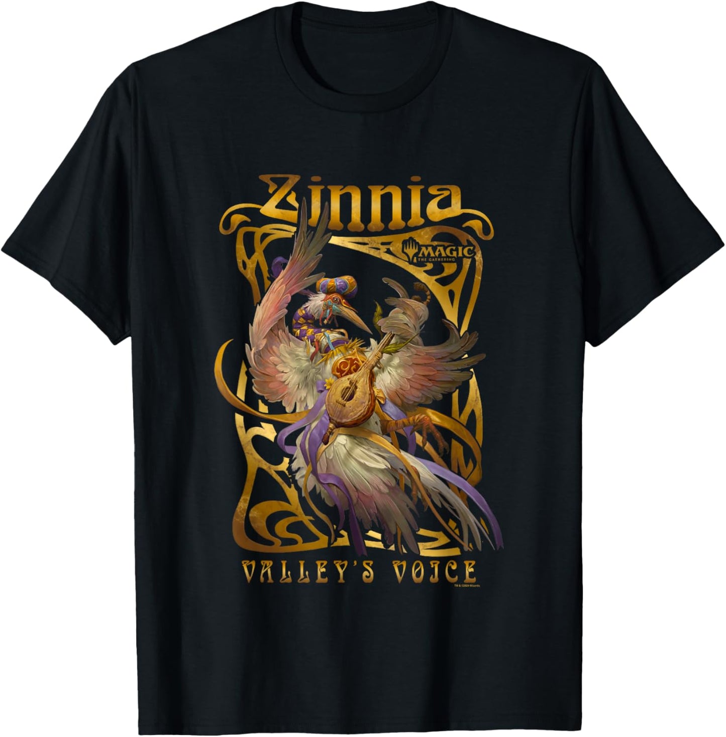 Magic: The Gathering Zinnia Valley's Voice Portrait Vintage T-Shirt - T-Shirt | Black