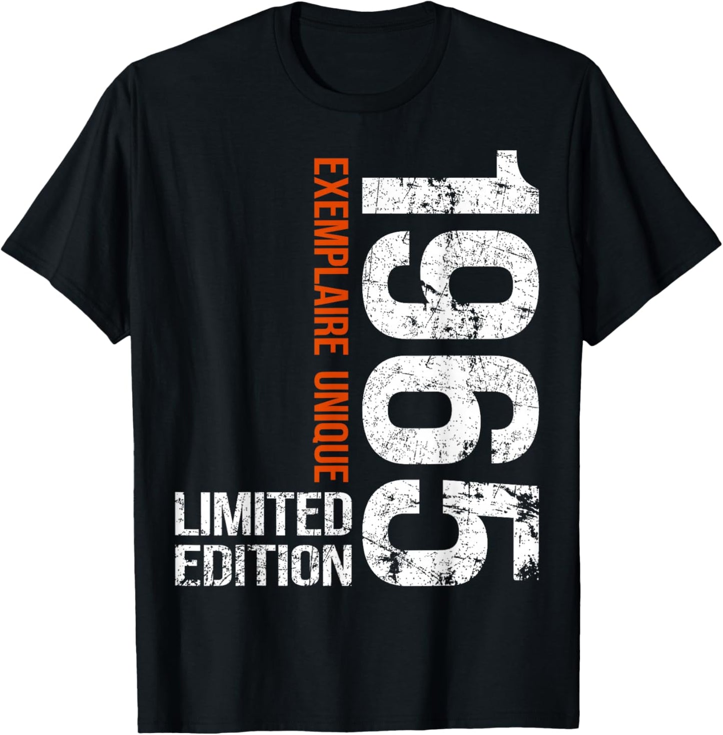 60th Anniversary 1965 Vintage 60 Years Men Vintage 1965 T-Shirt - T-Shirt | Black