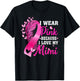 I Wear Pink For My Mimi Breast Cancer Awareness T-Shirt - T-Shirt | Black