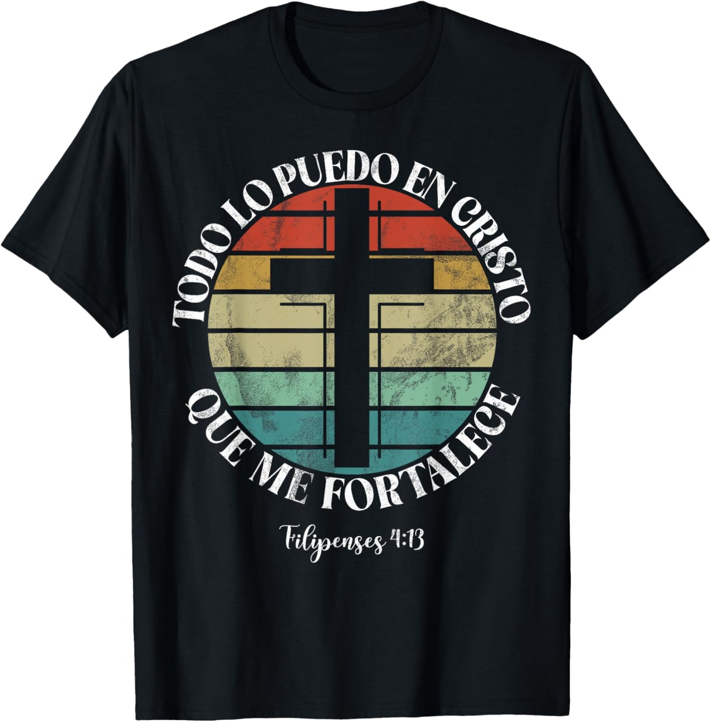 Christian Spanish Español Cristianos Religious Jesus God T-Shirt - T-Shirt | Black