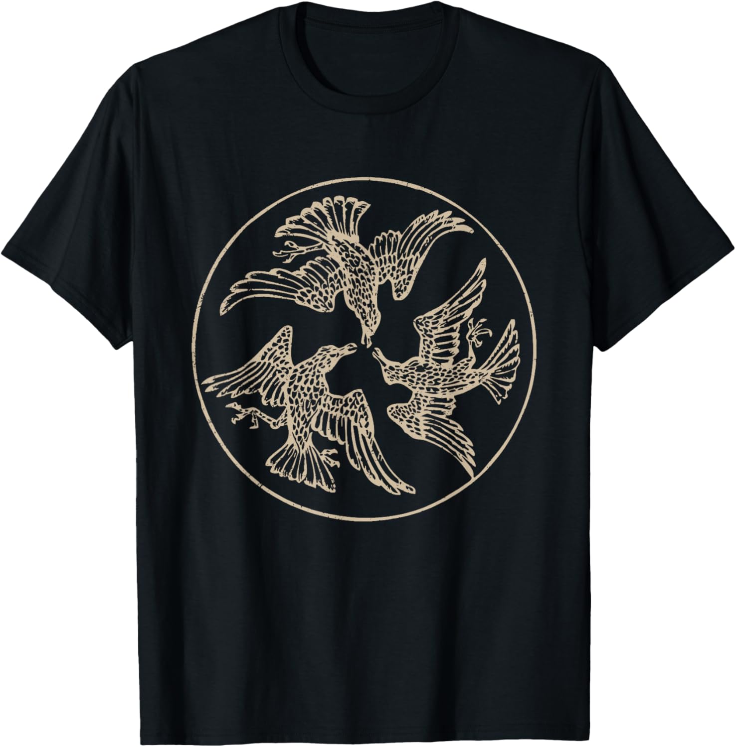 The Morrigan Celtic Irish Mythology Raven Crow War Goddess T-Shirt - T-Shirt | Black