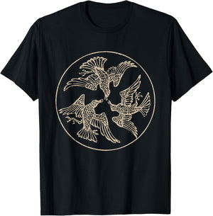 The Morrigan Celtic Irish Mythology Raven Crow War Goddess T-Shirt - T-Shirt | Black