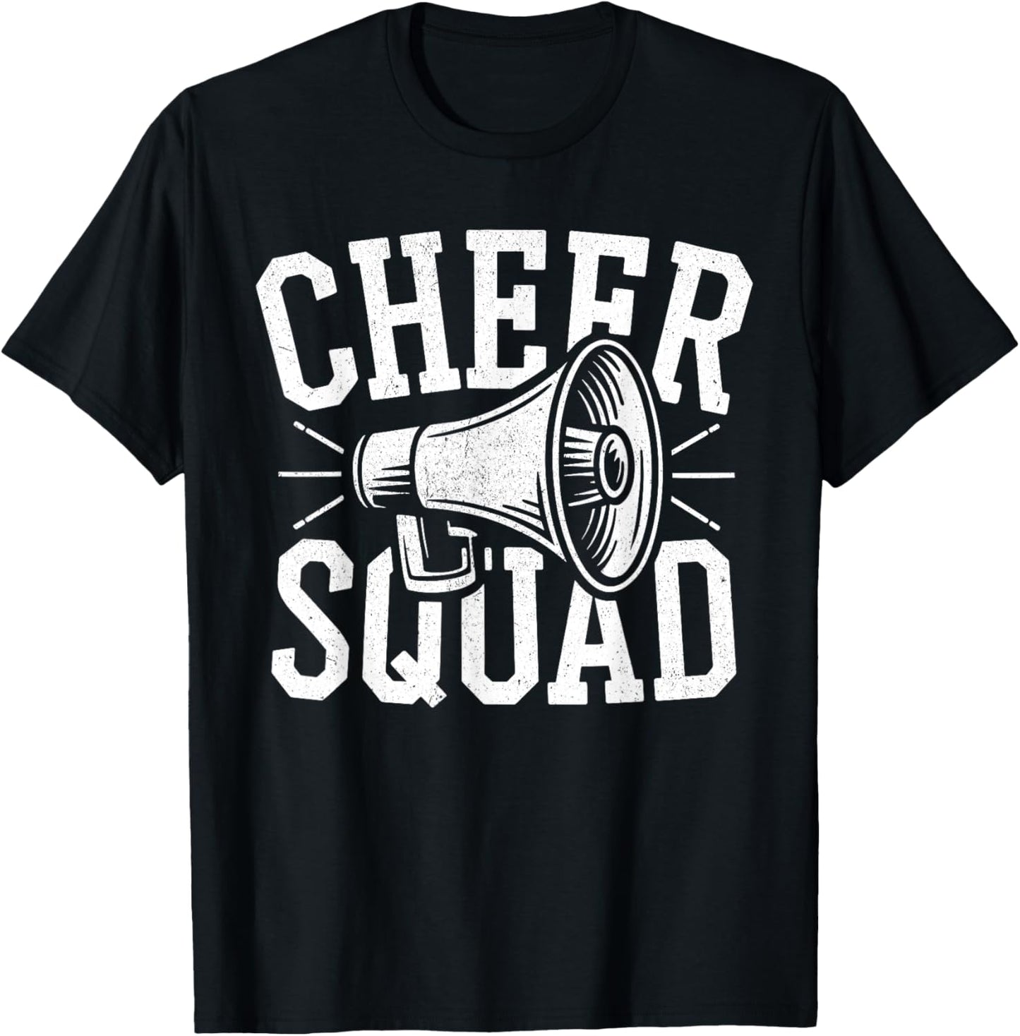 Cheer Squad Shirt Cheerleading Men Women Cheerleader Team T-Shirt - T-Shirt | Black