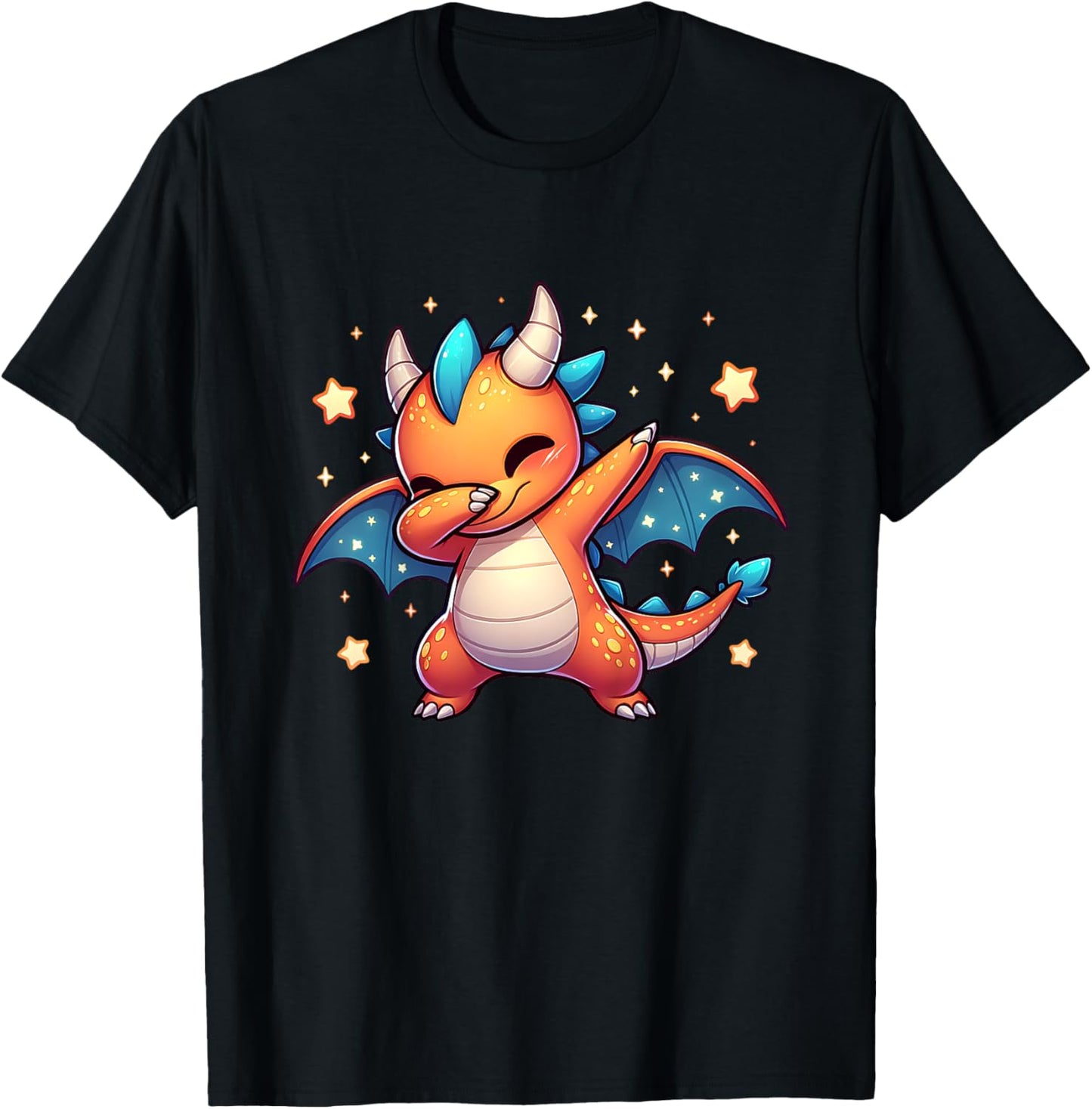 Dragon Dabbing Cute Ren Faire Graphic Toddler Girl Boy Funny T-Shirt - T-Shirt | Black