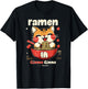 Anime Cat Ramen Kawaii japanese cat kawaii manga T-Shirt - T-Shirt | Black