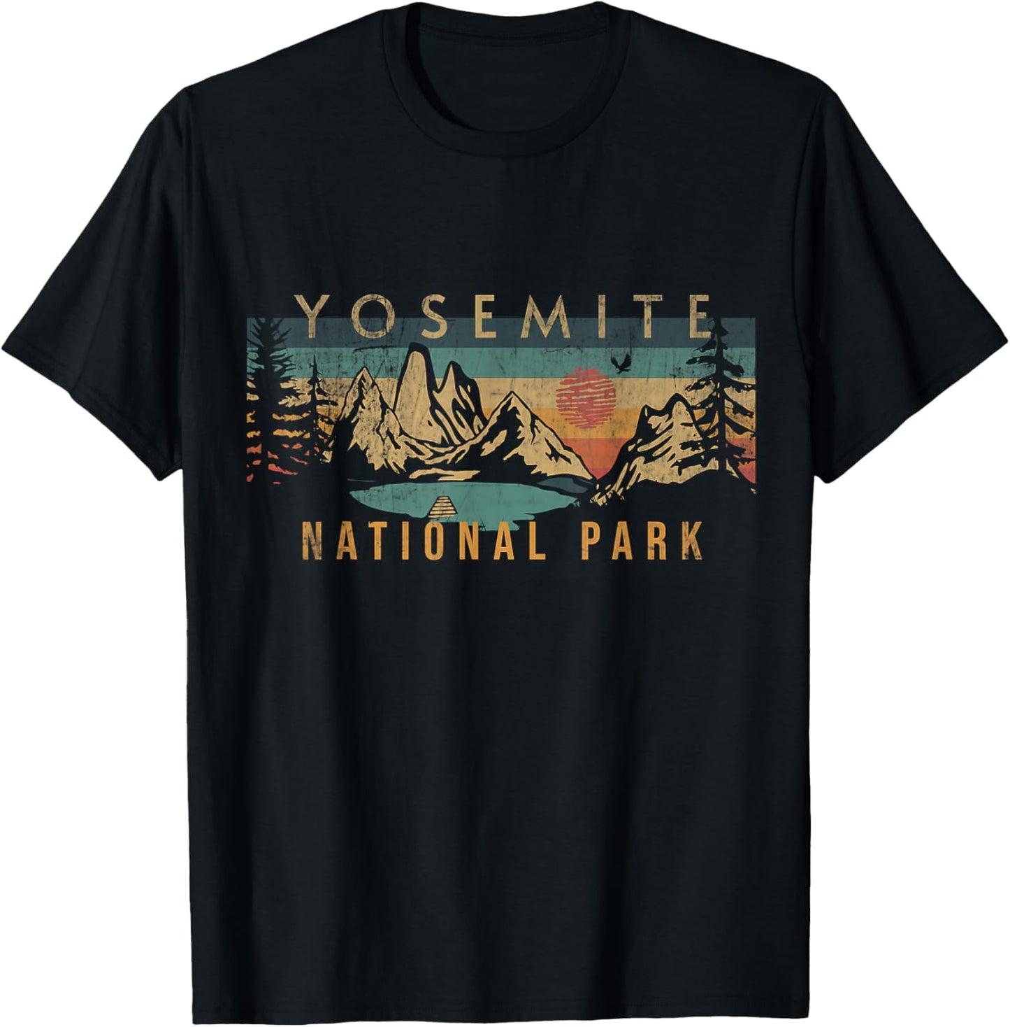 Parc National de Yosemite T-Shirt - T-Shirt | Black