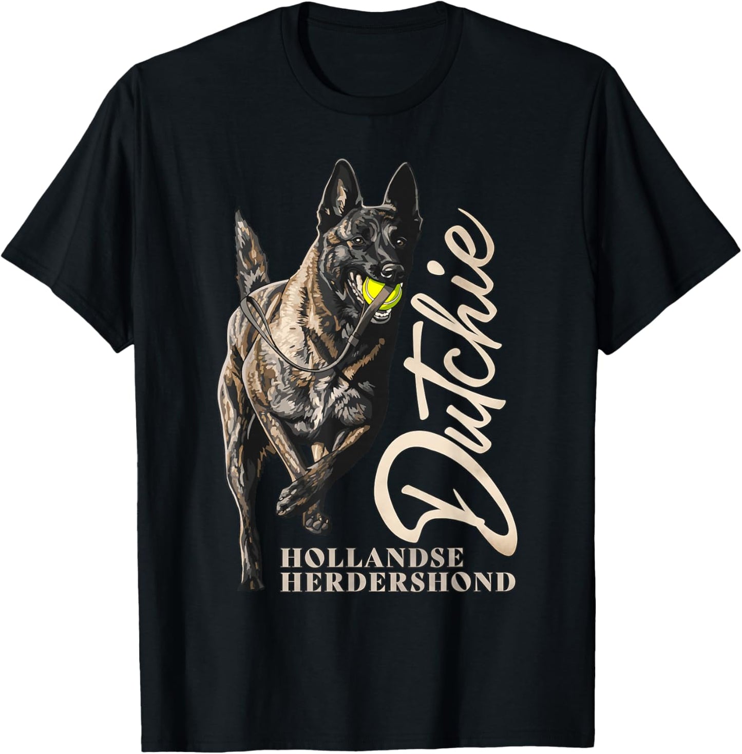 Dutch Shepherd - Dutchie T-Shirt - T-Shirt | Black