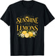 Shirt Citron Femme Été Soleil Sunshine and Lemons T-Shirt - T-Shirt | Black