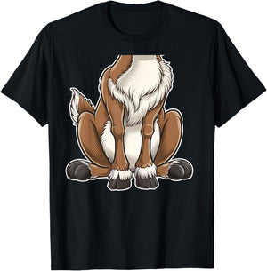 Funny Reindeer Adult Kids Men Women Brown Deer Costume T-Shirt - T-Shirt | Black