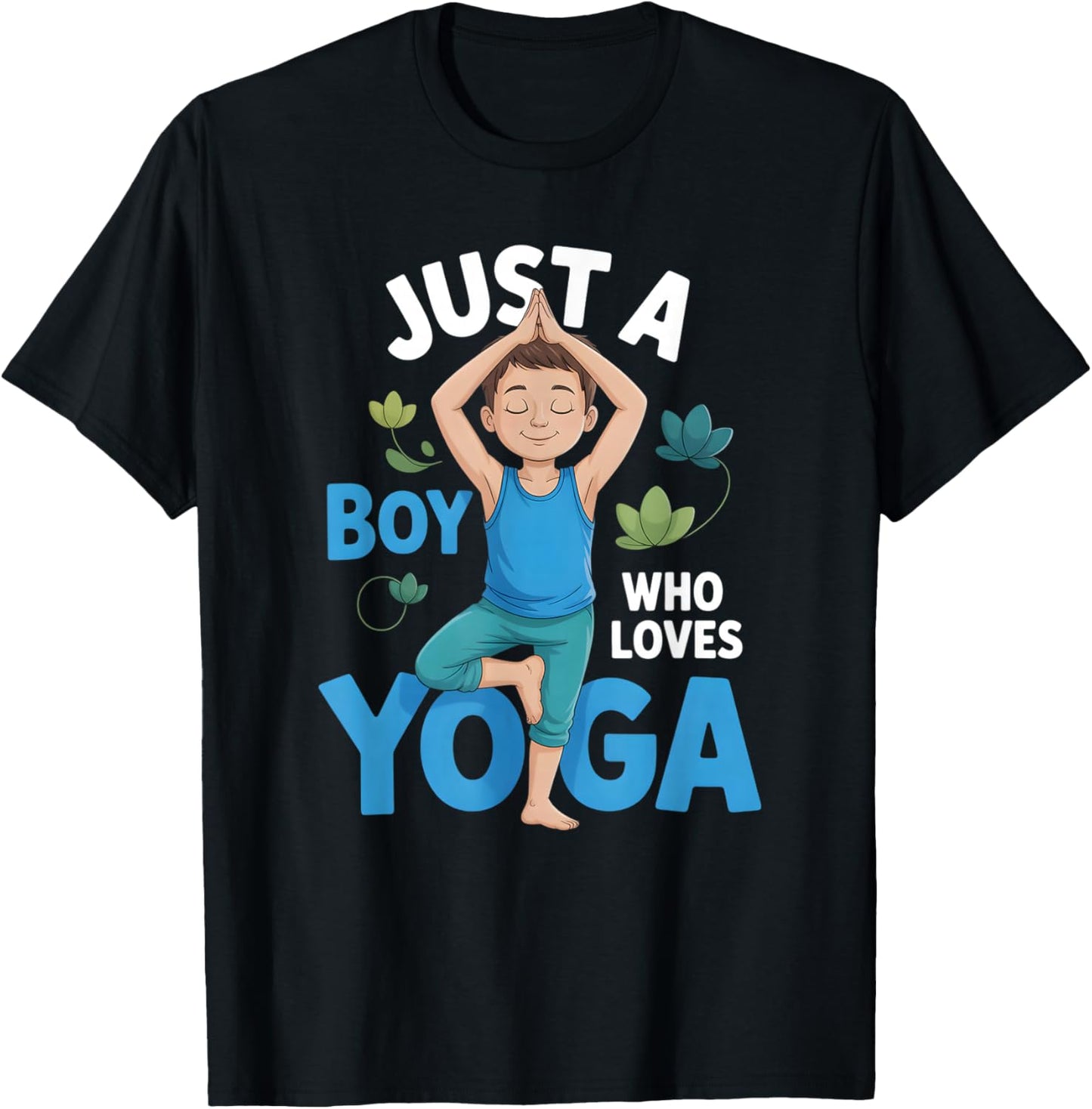 Boys Yoga T-Shirt - T-Shirt | Black