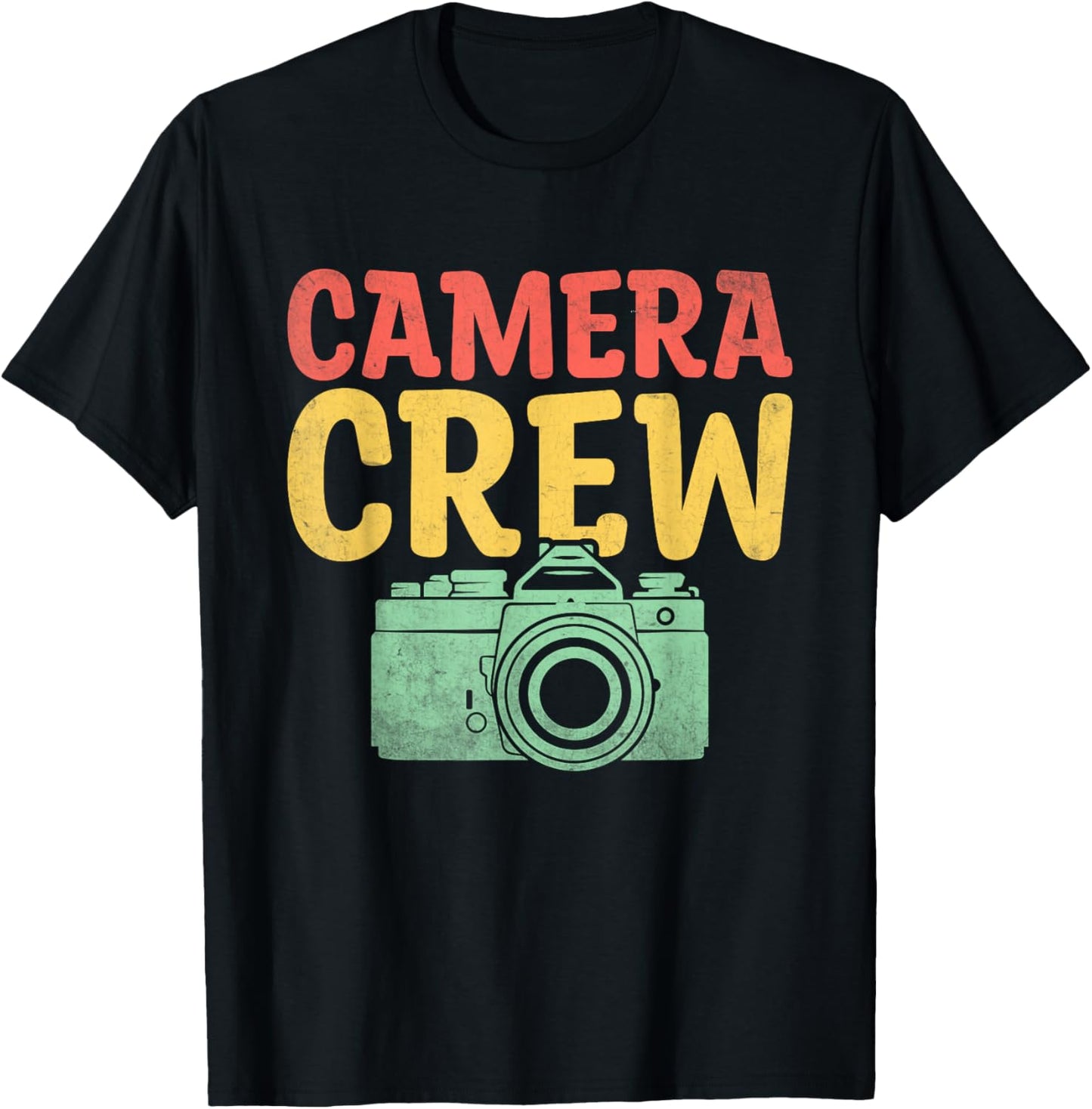 Camera Crew Photography Photographer Photographers T-Shirt - T-Shirt | Black