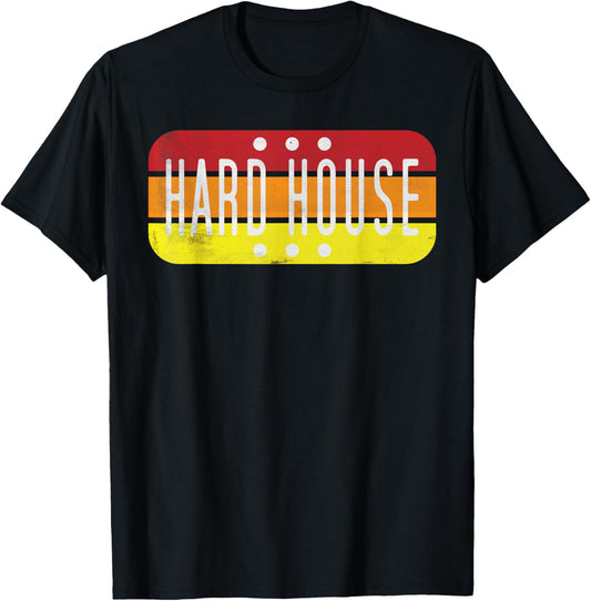 Hard House Music Shirt Retro Rave Party Edition T-Shirt - T-Shirt | Black