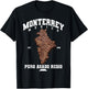 Monterrey Nuevo Leon Carne Asada Steak Map Mexican Grill T-Shirt - T-Shirt | Black