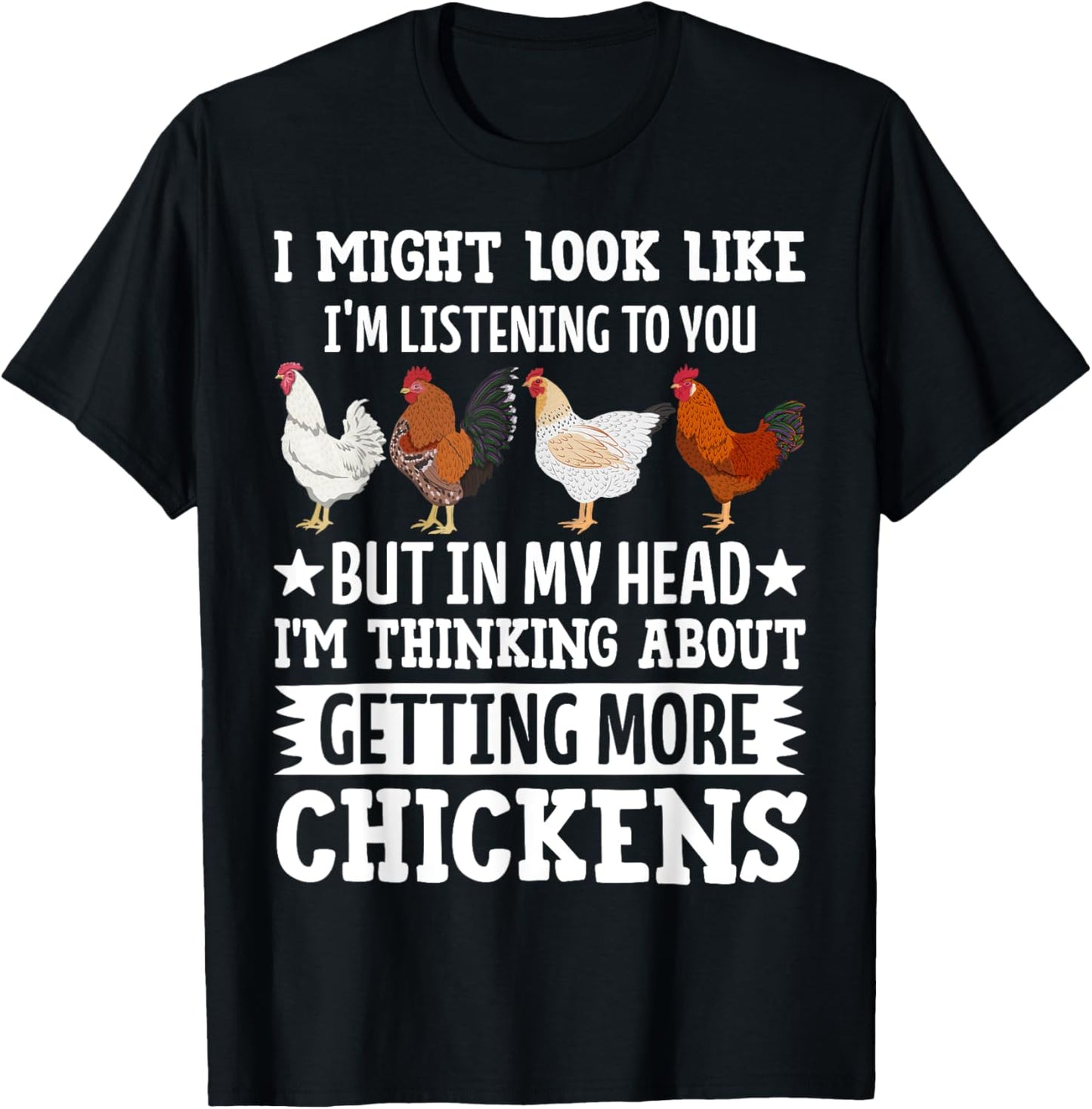 Funny Chicken Shirt Men Farmer Chicken T-Shirt - T-Shirt | Black