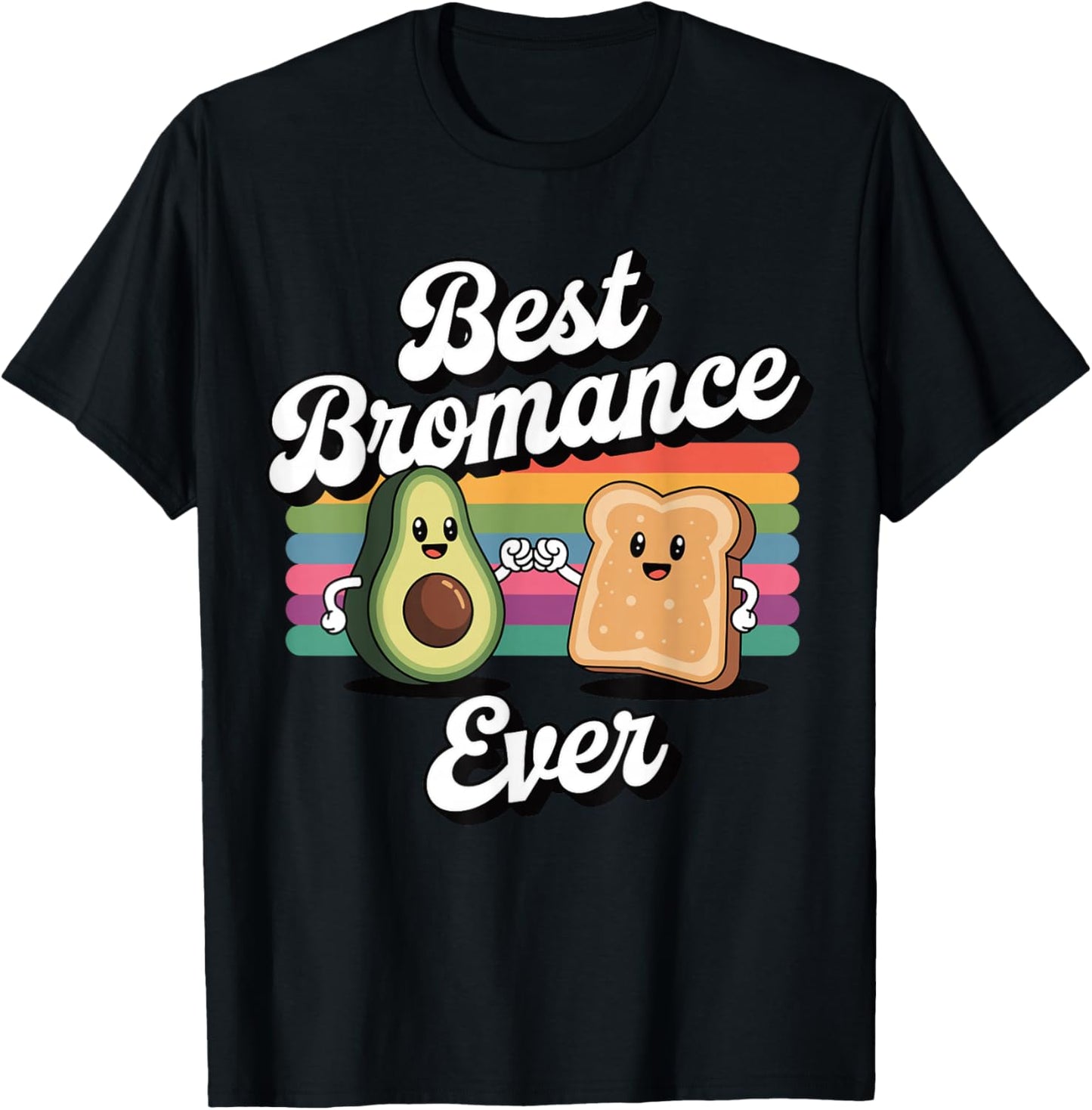 Best Bromance Ever Avocado Toast Humor T-Shirt - T-Shirt | Black