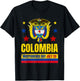 Colombia Independence Day July 20 Colombian Flag T-Shirt - T-Shirt | Black