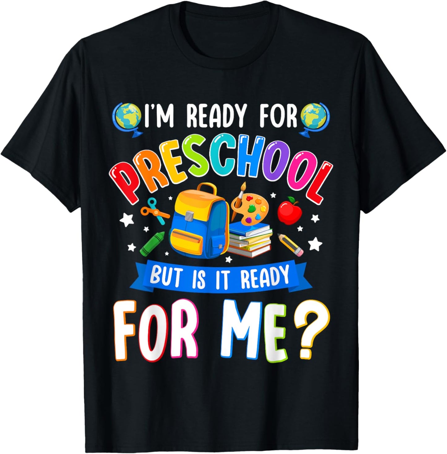 Pre-k Back To School First Day Of Preschool Boy Girl T-Shirt - T-Shirt | Black